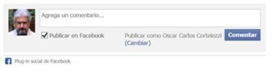 Box para comentarios de Facebook