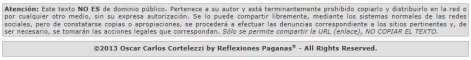 Ejemplo de alerta sobre copyright